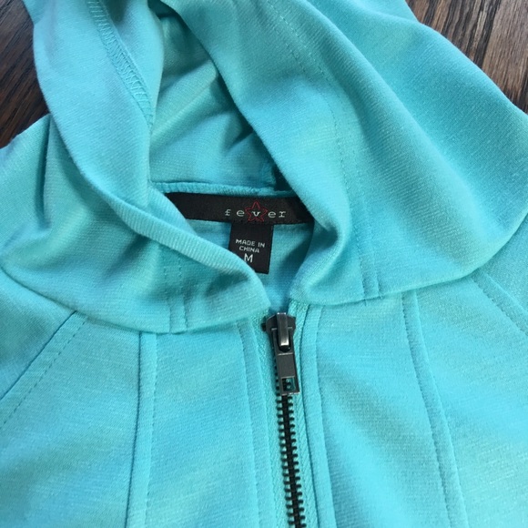 Lightweight Teal Hoodie From Fever - Picture 3 of 7